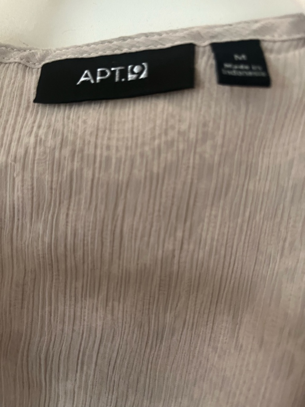 Apt. 9 Light Blush Textured Pleated Blouse